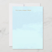 Rustic Oak Tree Autumn Wedding Dankeskarte (Rückseite)