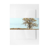 Rustic Oak Tree Autumn Wedding Einladungsbanderole (Vorderseite Beispiel)