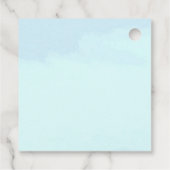 Rustic Oak Tree Autumn Wedding Geschenkanhänger (Rückseite)