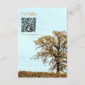 Rustic Oak Tree Autumn Wedding Registry Begleitkarte (Vorderseite)