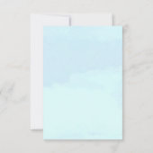 Rustic Oak Tree Autumn Wedding RSVP Karte (Rückseite)