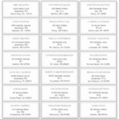 Rustic Ocean Wedding Guest Address Labels (Vorderseite)