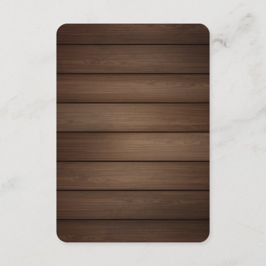 Rustic Oh Baby St. Patrick's Day Baby Shower Begleitkarte (Rückseite)