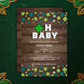 Rustic Oh Baby St. Patrick's Day Baby Shower Einladung