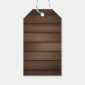 Rustic Oh Baby St. Patrick's Day Baby Shower Geschenkanhänger (Rückseite)