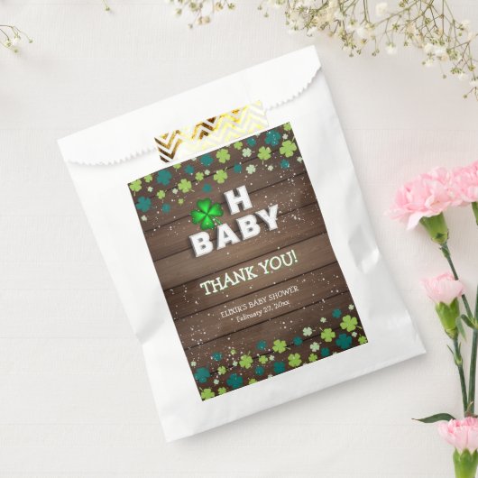 Rustic Oh Baby St. Patrick's Day Baby Shower Geschenktütchen (Versiegelt)