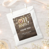 Rustic Oh Baby Süsse Pie Baby Dusche Geschenktütchen (Ausgeschnitten)