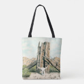 Rustic old west desert; watercolor art tote bag tasche (Rückseite)