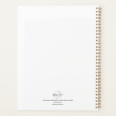 Rustic Old West watercolor art; Desert planner Planer (Rückseite)