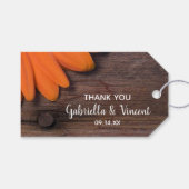 Rustic Orange Daisy Country Barn Gastgeschenk Hoch Geschenkanhänger (Vorderseite (Horizontal))
