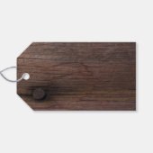 Rustic Orange Daisy Country Barn Gastgeschenk Hoch Geschenkanhänger (Rückseite Horizontal)