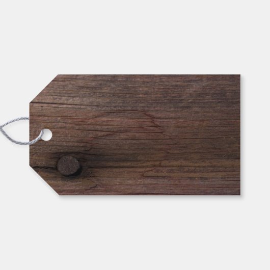 Rustic Orange Daisy Country Barn Gastgeschenk Hoch Geschenkanhänger (Rückseite Horizontal)