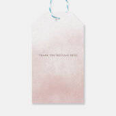 Rustic Orange Floral Fall Bridal Shower Geschenkanhänger (Rückseite)