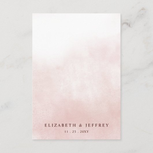 Rustic Orange Floral Fall Wedding Begleitkarte (Rückseite)