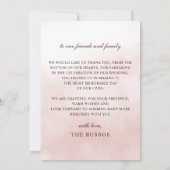 Rustic Orange Floral Fall Wedding Dankeskarte (Rückseite)