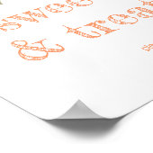 Rustic Orange Grove "Sweets & Treats" Sign Poster (Ecke)