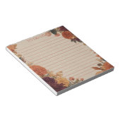 Rustic Orange Marigold To Do List Nature Botanical Notizblock (angewinkelt)