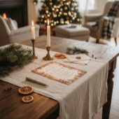 Rustic Orange Slice and Candle Christmas Party Einladung