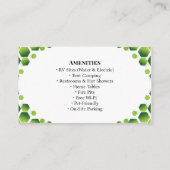 Rustic Outdoor Campground RV Park Business Design Visitenkarte (Rückseite)