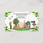 Rustic Outdoor Campground RV Park Business Design Visitenkarte (Vorderseite)