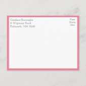 Rustic Owl Couple Boho Country Bridal Shower Einladungspostkarte (Rückseite)