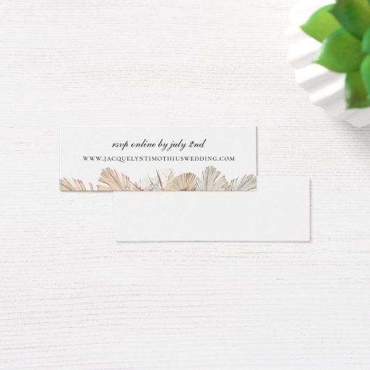 Rustic Palm Frond Wedding Website UAWG (Schreibtisch)
