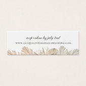 Rustic Palm Frond Wedding Website UAWG (Vorderseite)