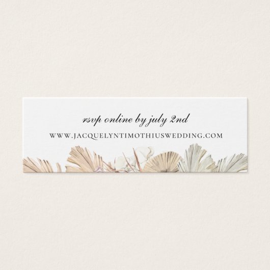 Rustic Palm Frond Wedding Website UAWG (Vorderseite)