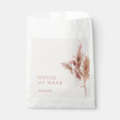 Rustic Pampas Grass Wedding Vielen Dank Geschenktütchen (Vorderseite)