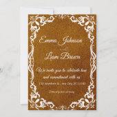 Rustic Papel Picado Mexican Wedding Invitation Einladung (Vorderseite)