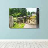 Rustic Path, Mytholmroyd Leinwanddruck (Insitu (Holzboden))