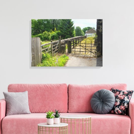 Rustic Path, Mytholmroyd Leinwanddruck (Insitu (Wohnzimmer))