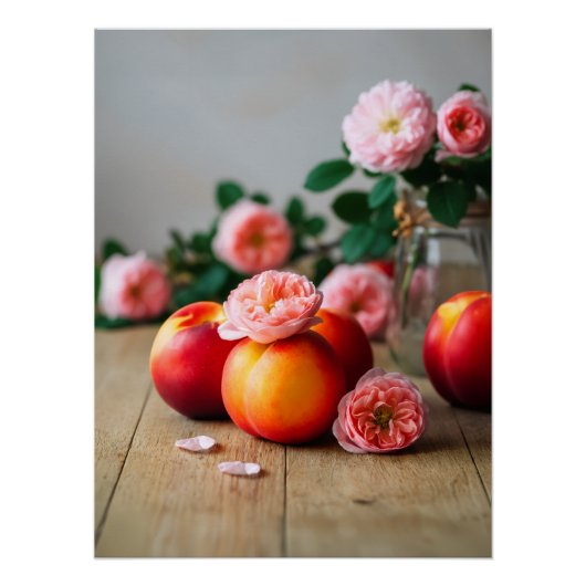 Rustic Peach Beauty Poster (Vorderseite)