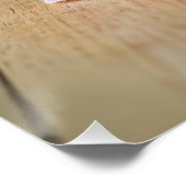 Rustic Peach Beauty Poster (Ecke)
