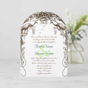 Rustic Peacock Boho Hochzeitseinladungen Einladung