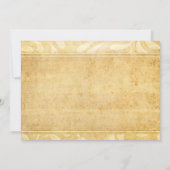 Rustic Peacock Feather Hochzeit speichern Sie das  Save The Date (Rückseite)