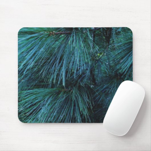 Rustic Pine trees | pine forest | green conifers Mousepad (Mit Mouse)