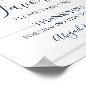 Rustic Pink Floral Spring Wedding Favors Sign Poster (Ecke)