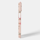 Rustic Pink Rose Custom iPhone 15 Case (Rückseite / Rechts)