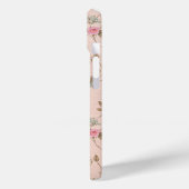 Rustic Pink Rose Custom iPhone 15 Case (Rückseite / Links)