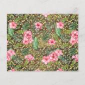 Rustic Pink Safari Time Capsule Baby Shower Card Flyer (Hinten)