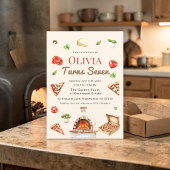 Rustic Pizza Ofen 7. Geburtstagsfeier Einladung