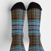 Rustic Plaid Elegant Tartan Socken (Oben)