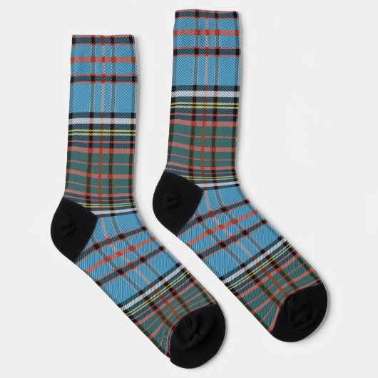 Rustic Plaid Elegant Tartan Socken (Rechts)