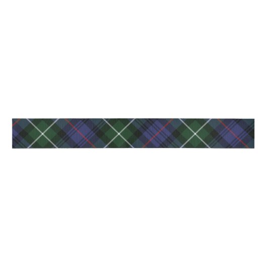 Rustic Plaid Green Rustic Tartan Ripsband (Vorderseite)