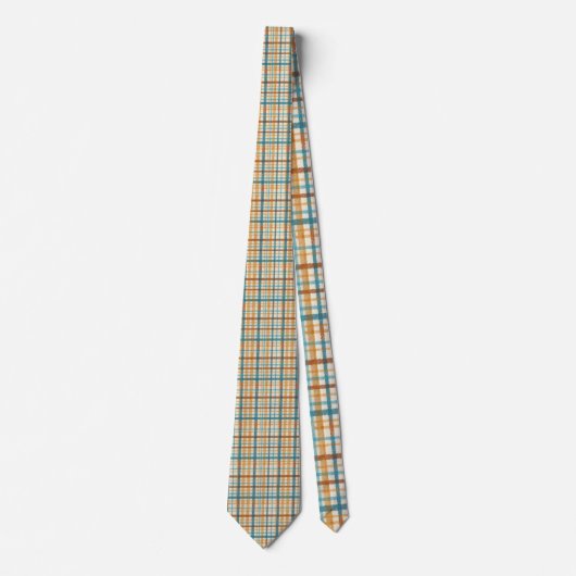 Rustic Plaid Pattern Necktie Tie Krawatte (Vorderseite)