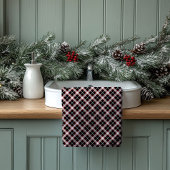 Rustic Plaid Towels Red Black Gift Housewarming Badhandtuch Set