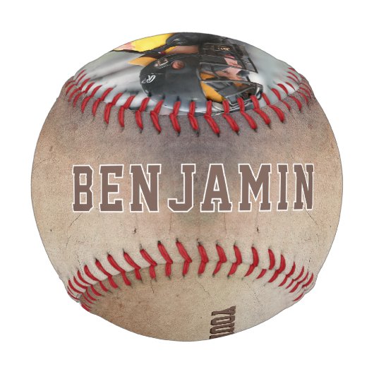 Rustic Player Team Name Number Foto Baseball (Rückseite)