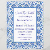 Rustic Portuguese Tiles Mediterranean Wedding (Vorderseite)