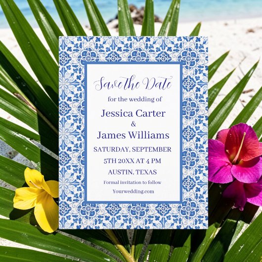 Rustic Portuguese Tiles Mediterranean Wedding